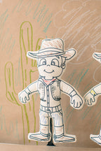 Kibakids - Western Series: Cowboy Coloring Set