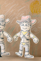 Kibakids - Western Series: Cowgirl Coloring Set