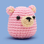 Kibakids - Walter the Bear Pink Crochet Kit