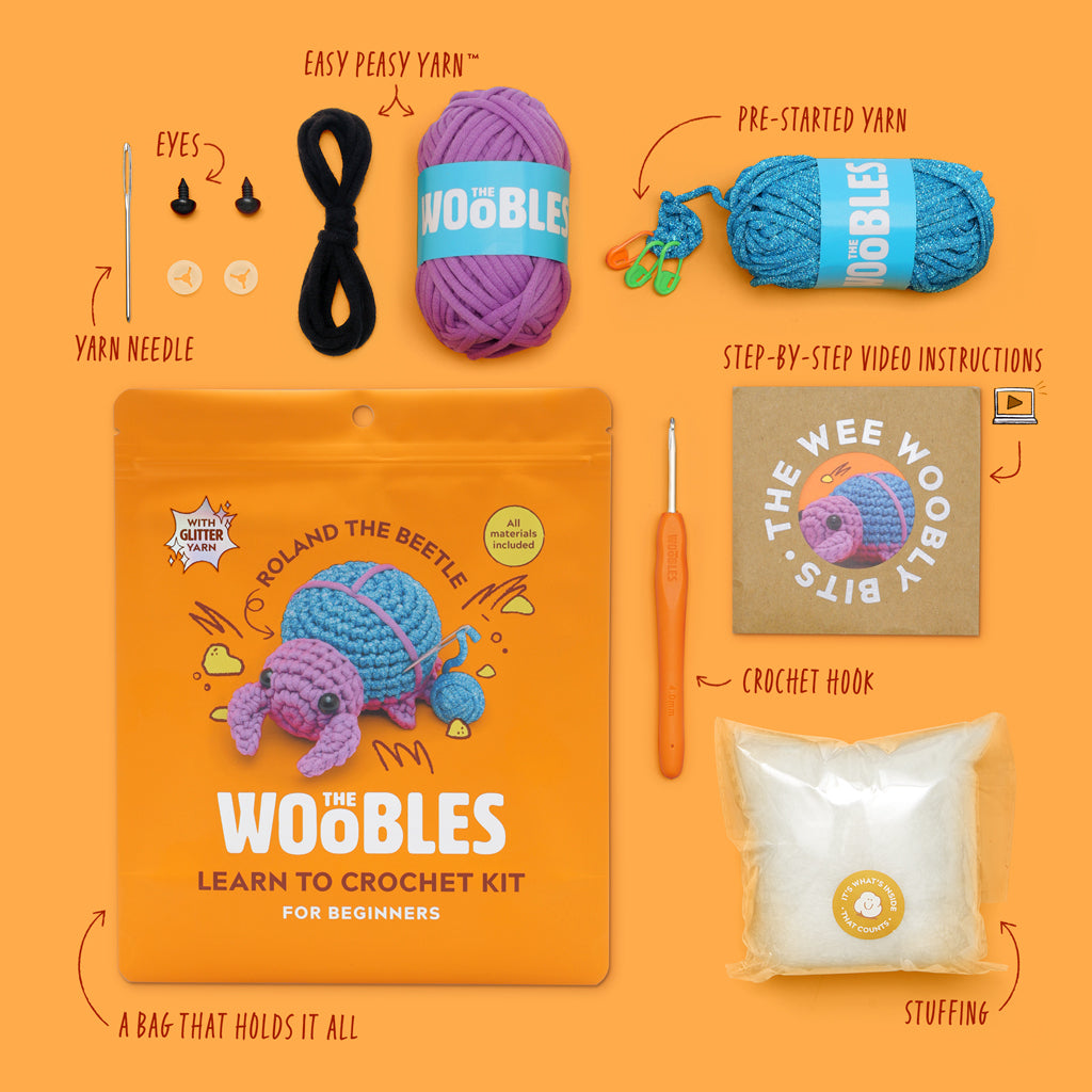 Kibakids - Roland the Beetle Crochet Kit