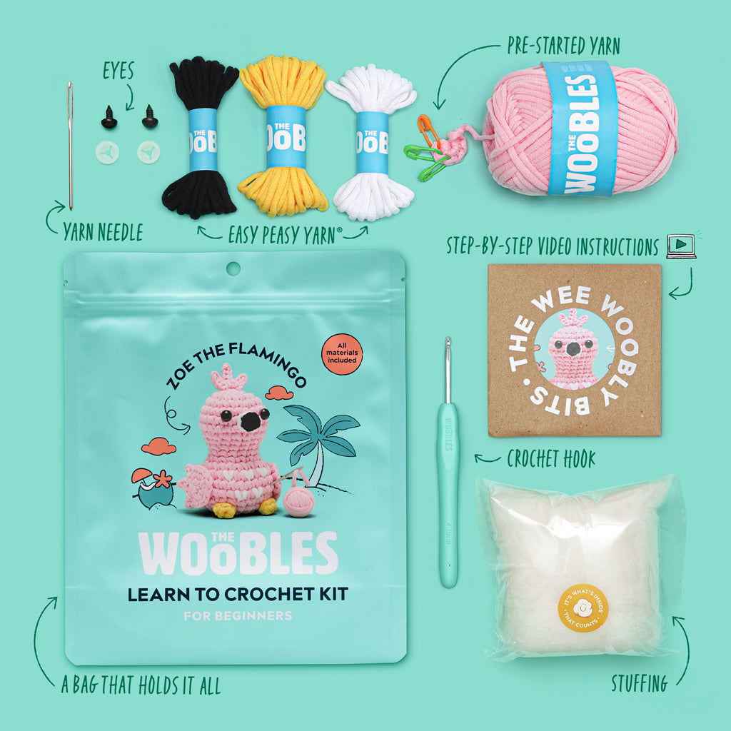 Kibakids - Zoe the Flamingo Crochet Kit
