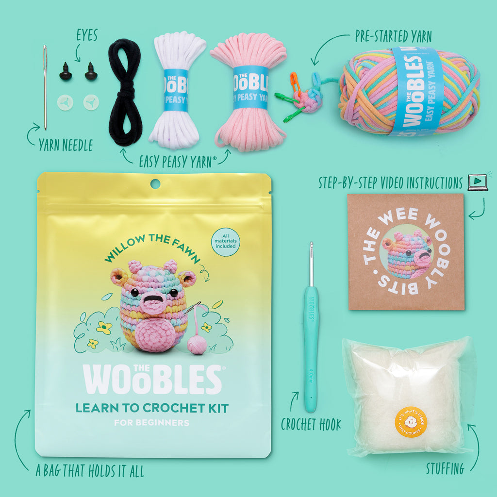 Kibakids - Willow the Fawn Pastel Crochet Kit