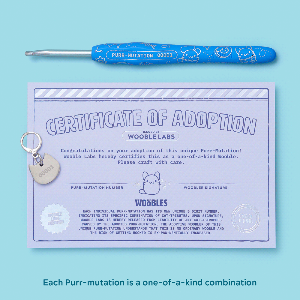 Kibakids - One-of-a-Kind Purr-Mutation Crochet Kit