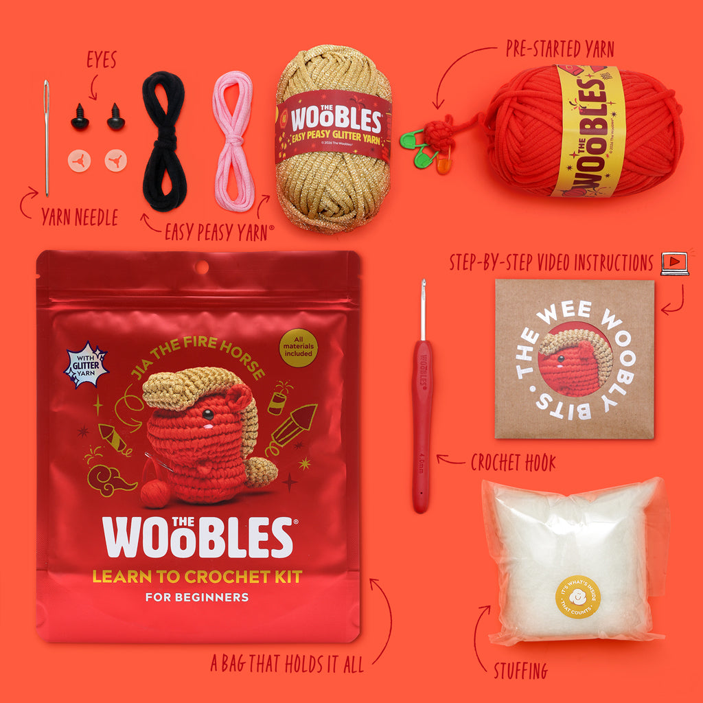 Kibakids - Jia the Fire Horse Crochet Kit