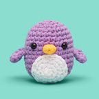 Kibakids - Pierre the Penguin Purple Crochet Kit