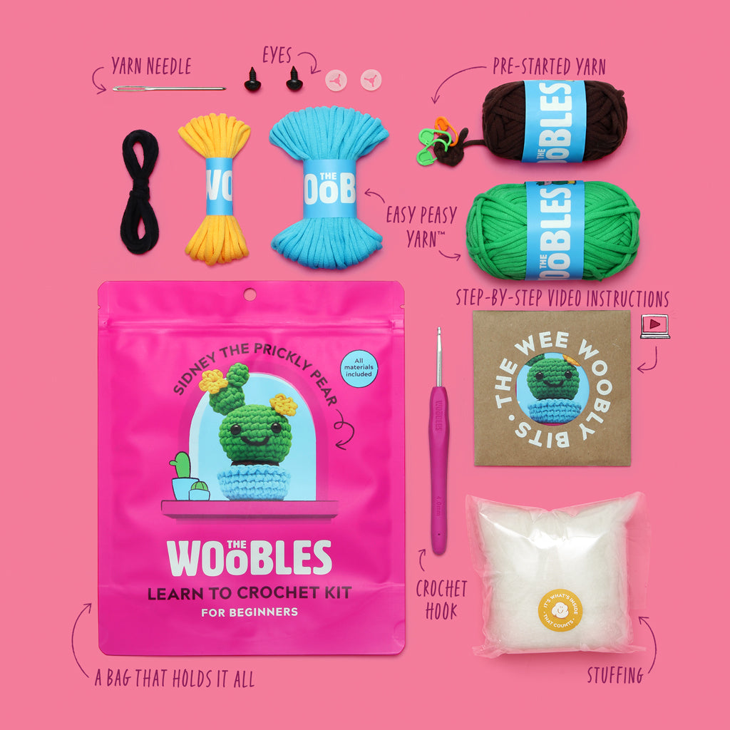 Kibakids - Sidney the Prickly Pear Cactus Crochet Kit