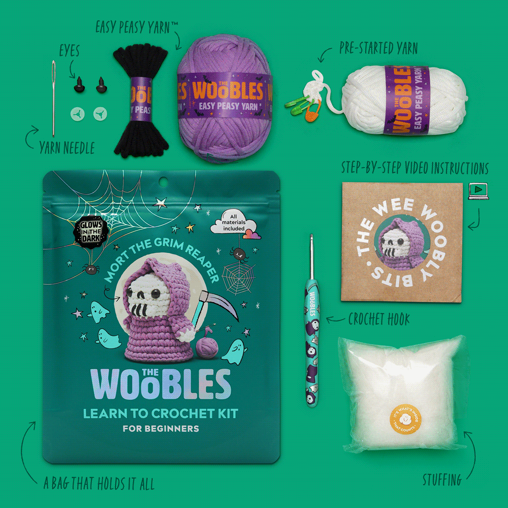 Kibakids - Mort the Grim Reaper Crochet Kit