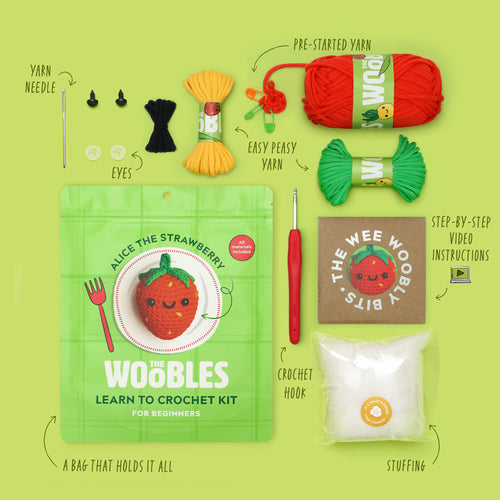 Kibakids - Alice the Strawberry Crochet Kit