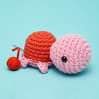 Kibakids - Emilio the Turtle Pink Crochet Kit
