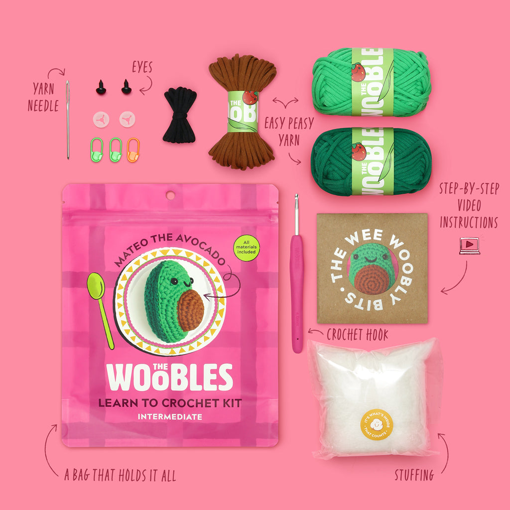 Kibakids - Mateo the Avocado Crochet Kit