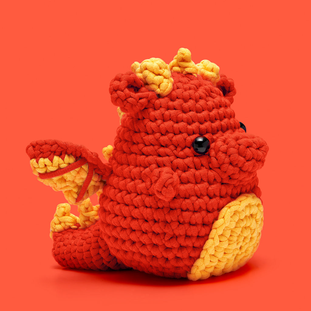 Kibakids - Kaida the Dragon Red Crochet Kit