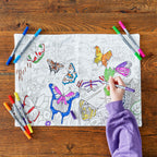 Kibakids - butterfly placemat to go - party pack of 10