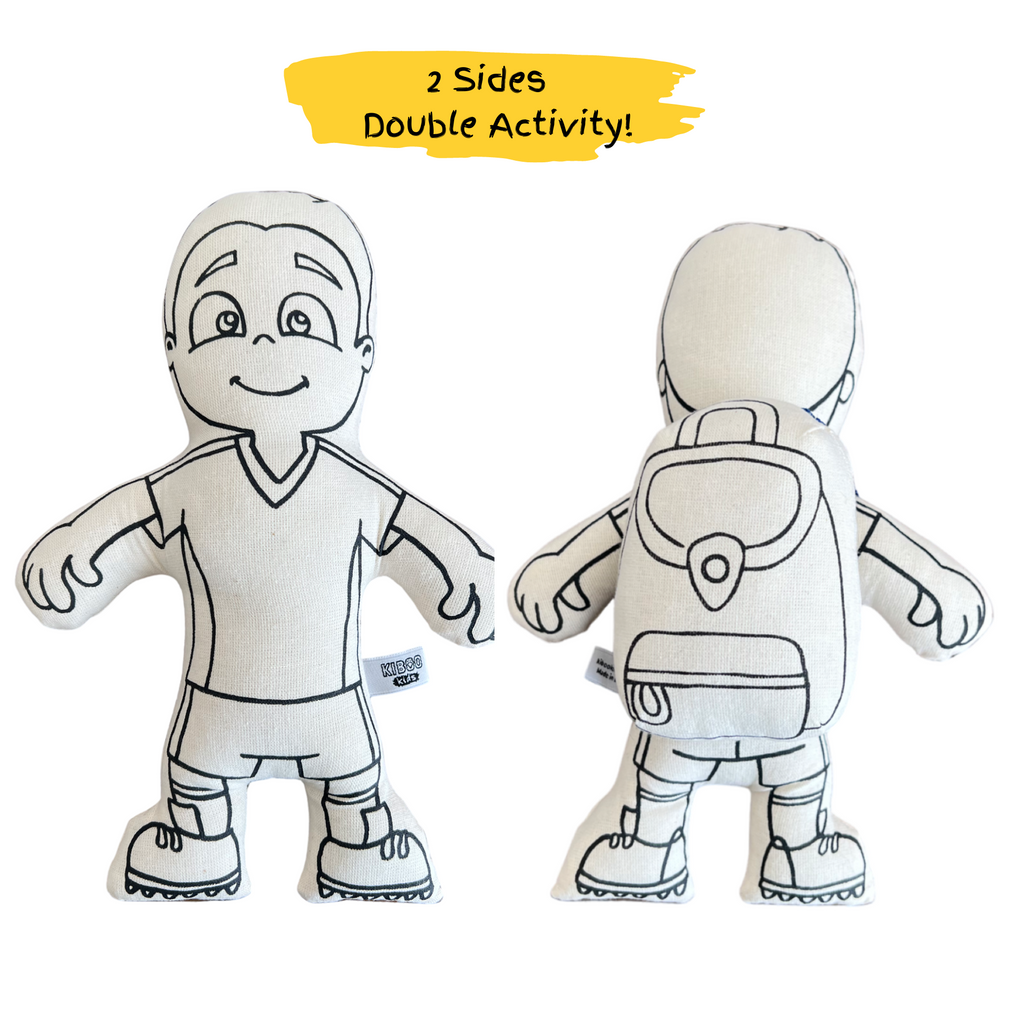 Kibakids - Sports Series: Soccer Boy Coloring Set