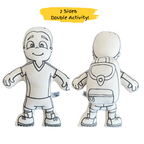 Kibakids - Sports Series: Soccer Boy Coloring Set