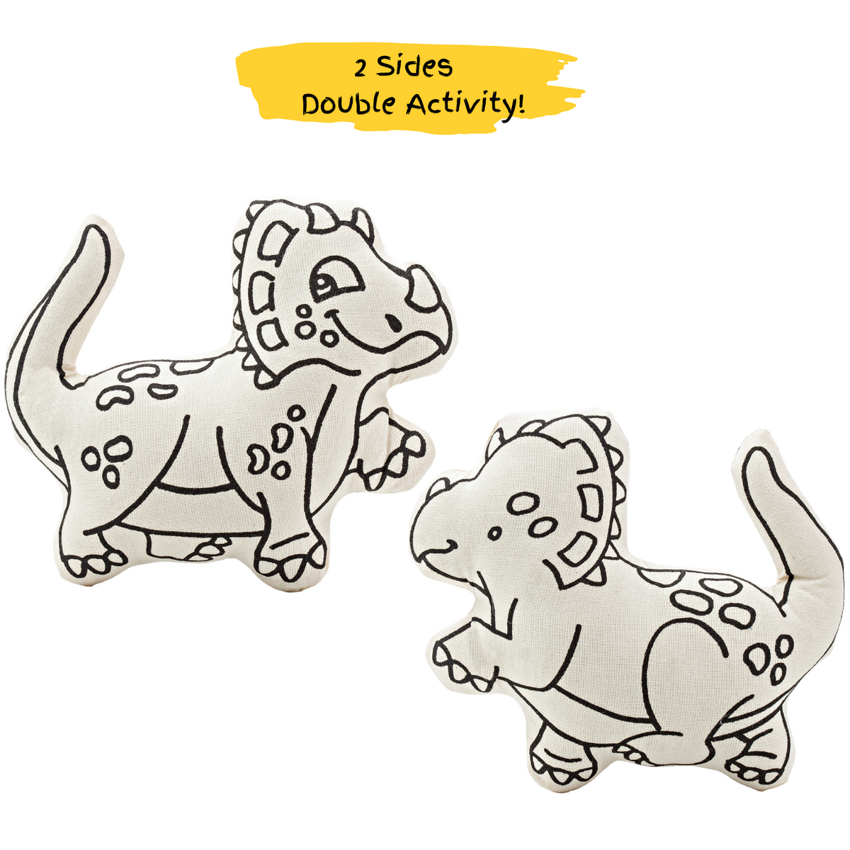 Kibakids - Dinosaurs Duo T-Rex & Triceratops Coloring Set