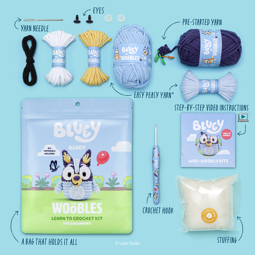 Kibakids - Bluey Crochet Kit
