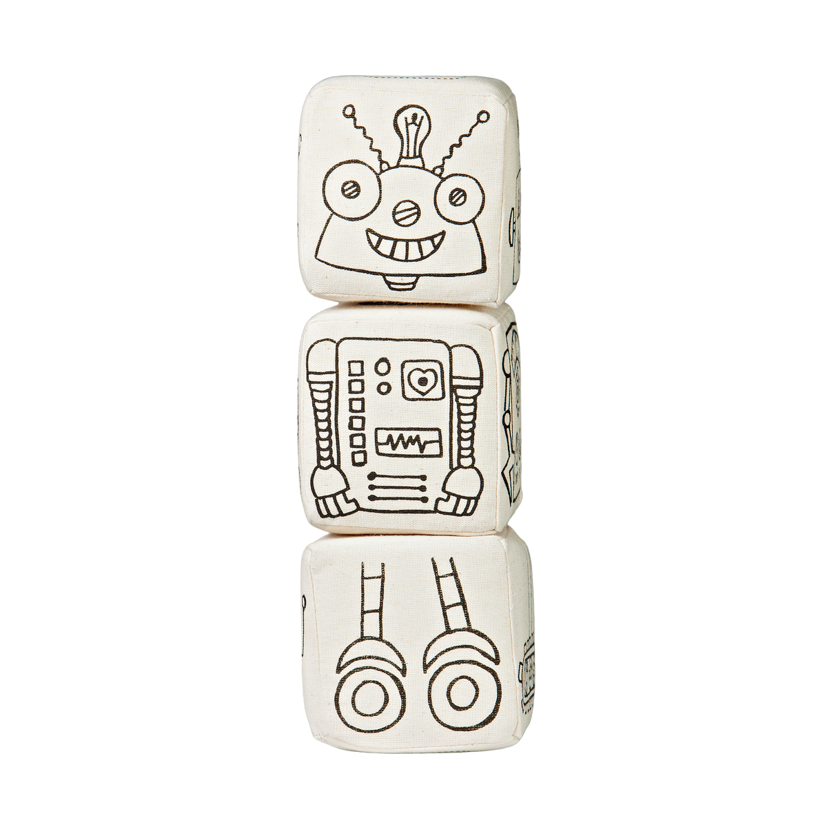 Kibakids - Magnetic Blocks: Robot Coloring Set