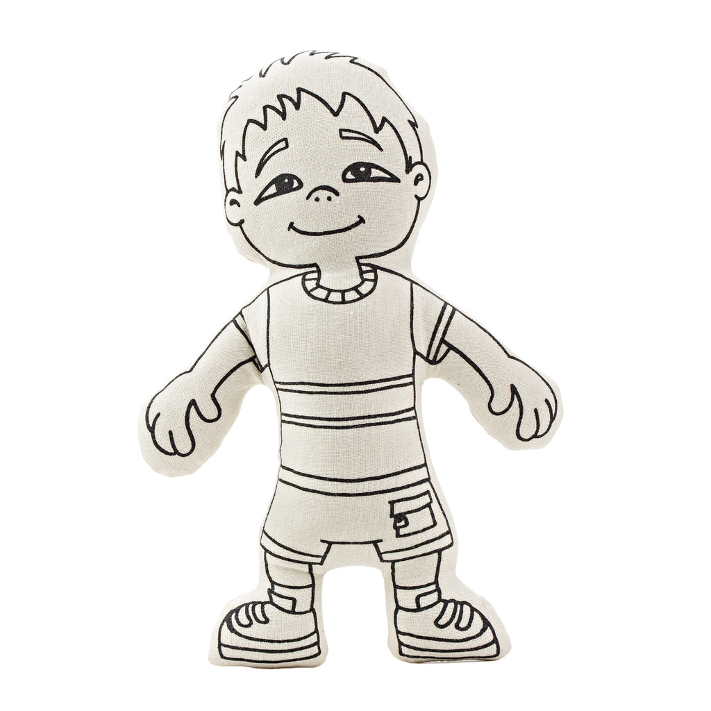 Kibakids - Boy with Pocket Shorts Coloring Set