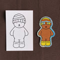 Kibakids - Beanbag Glitter Sticker + Info Card
