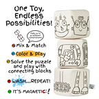 Kibakids - Magnetic Blocks: Robot Coloring Set