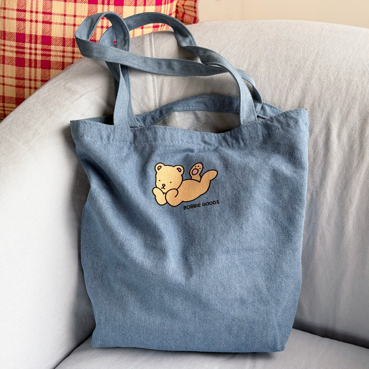 Kibakids - Kibakids Bear Denim Tote