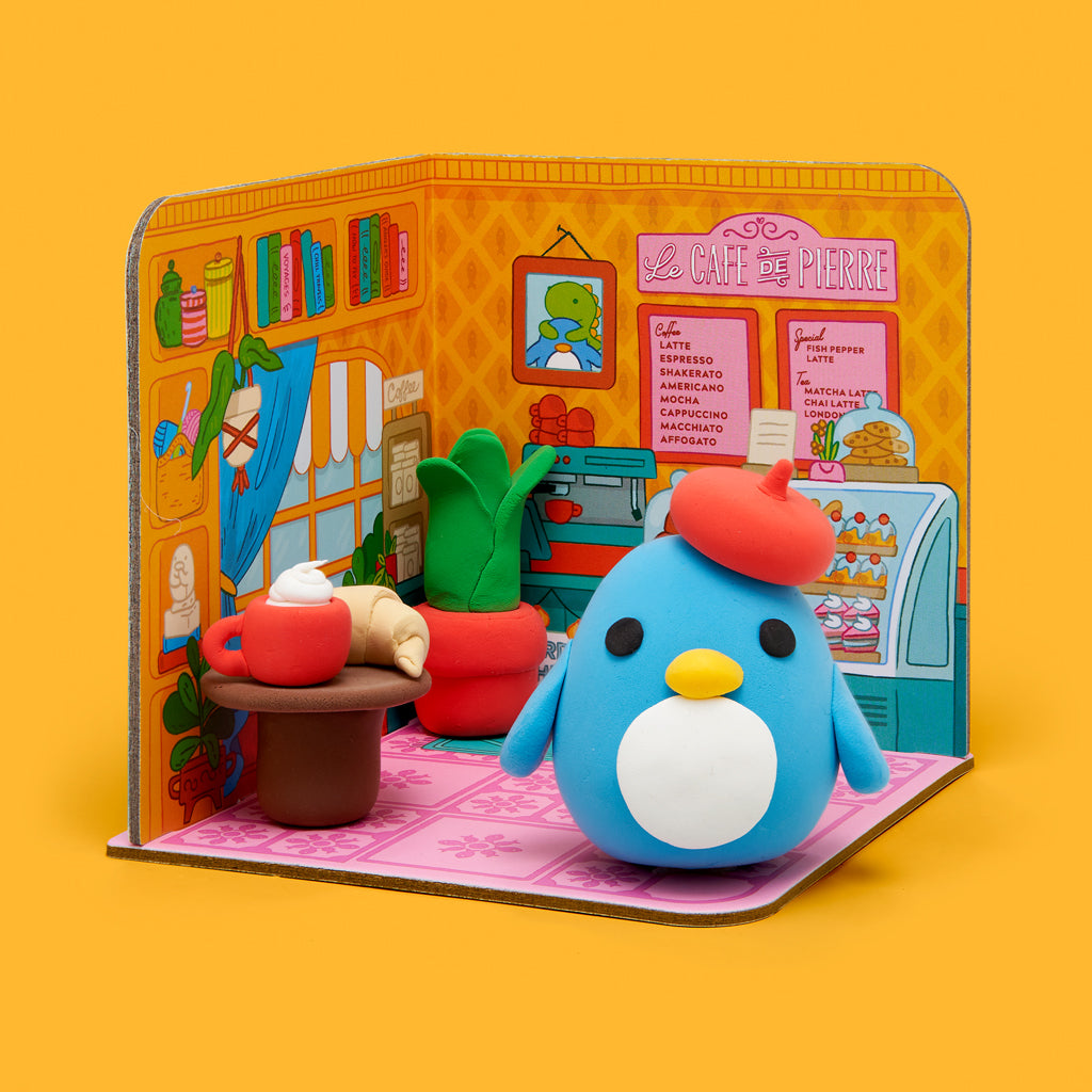Kibakids - Air Dry Clay Kit: Pierre's Parisian Cafe
