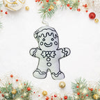 Kibakids - Gingerbread Man Christmas Ornament Coloring Set
