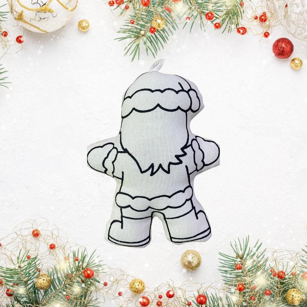 Kibakids - Santa Klaus Christmas Ornament Coloring Set