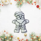Kibakids - Santa Klaus Christmas Ornament Coloring Set