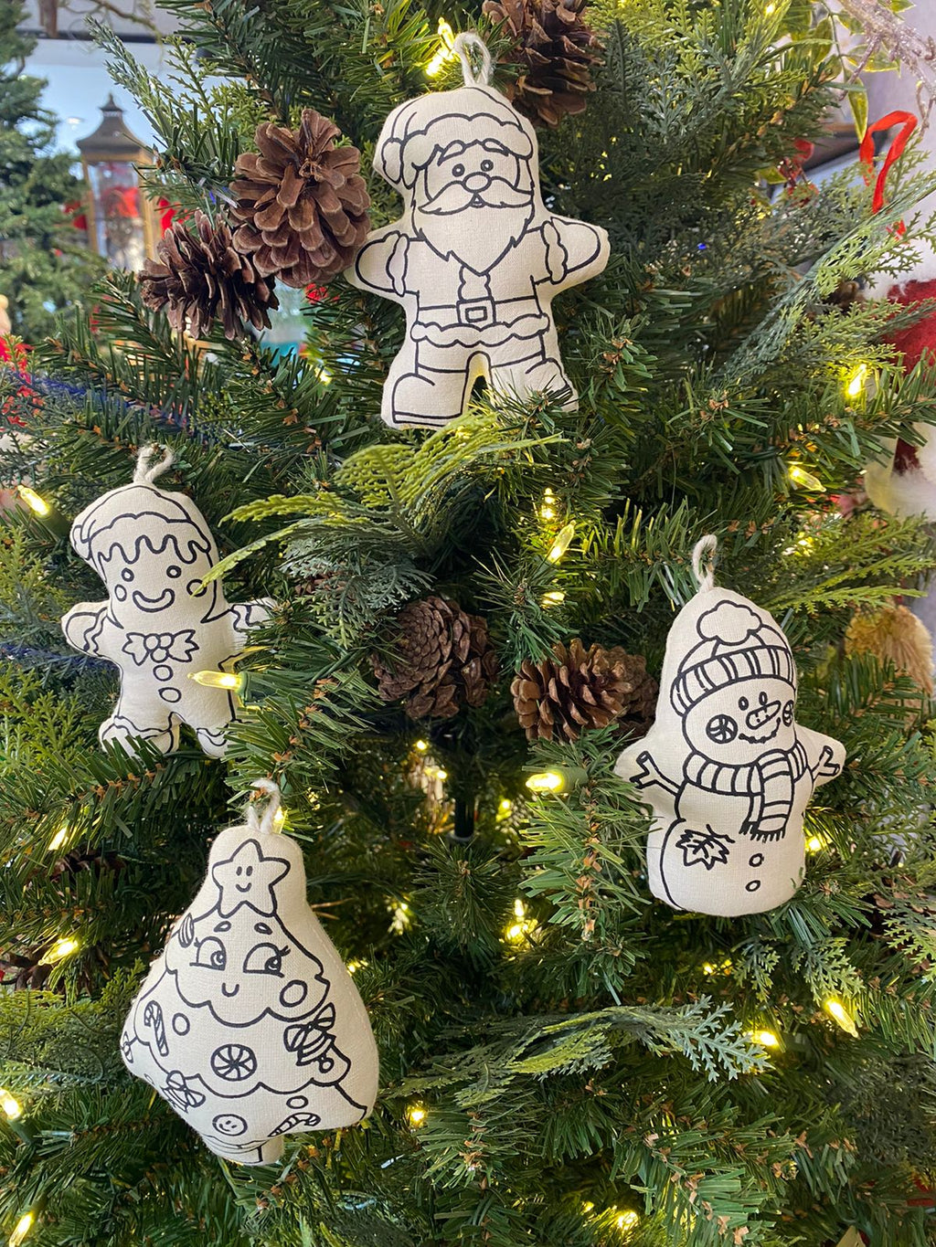 Kibakids - Santa Klaus Christmas Ornament Coloring Set