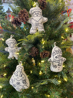 Kibakids - Santa Klaus Christmas Ornament Coloring Set