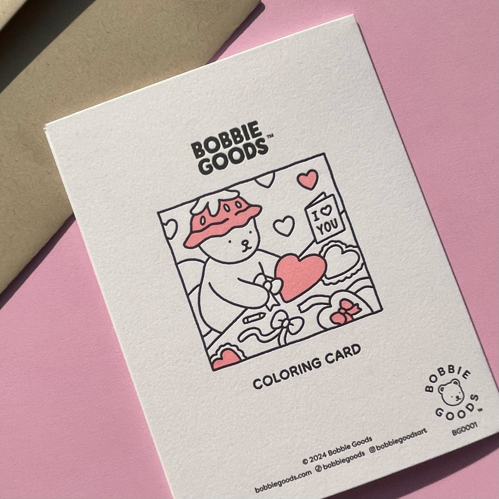 Kibakids - Let's Cuddle Coloring Card