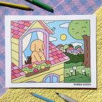 Kibakids - Day to Night Coloring Book
