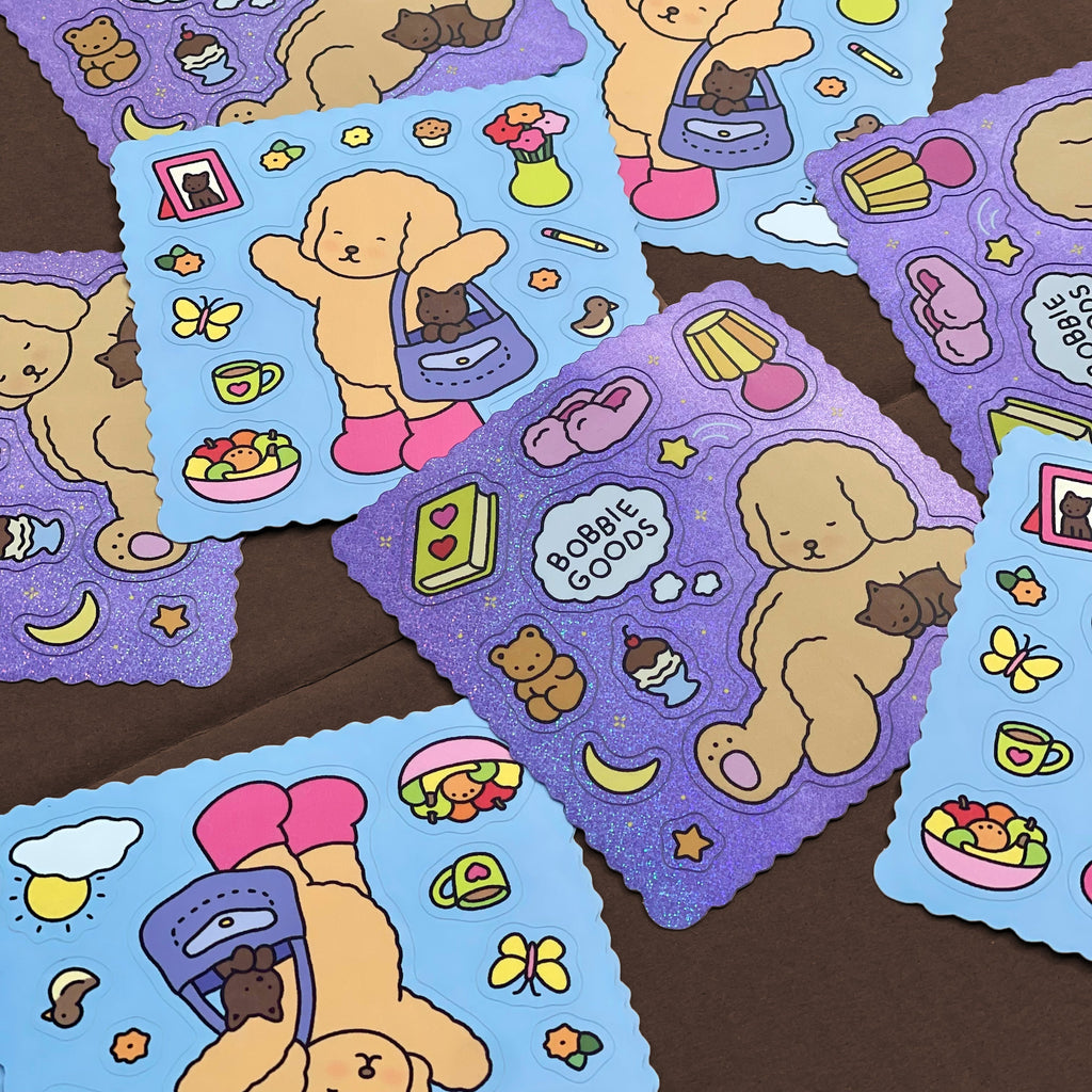 Kibakids - Night Glitter Sticker Sheet