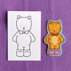Kibakids - Dr. Parmesan Glitter Sticker + Info Card