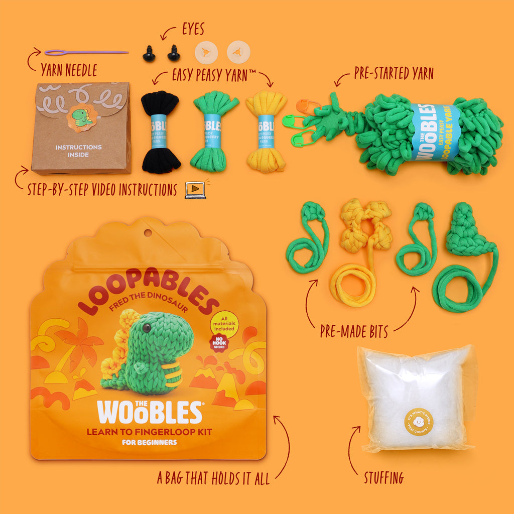 Kibakids - Fred the Dino Loopables Kit