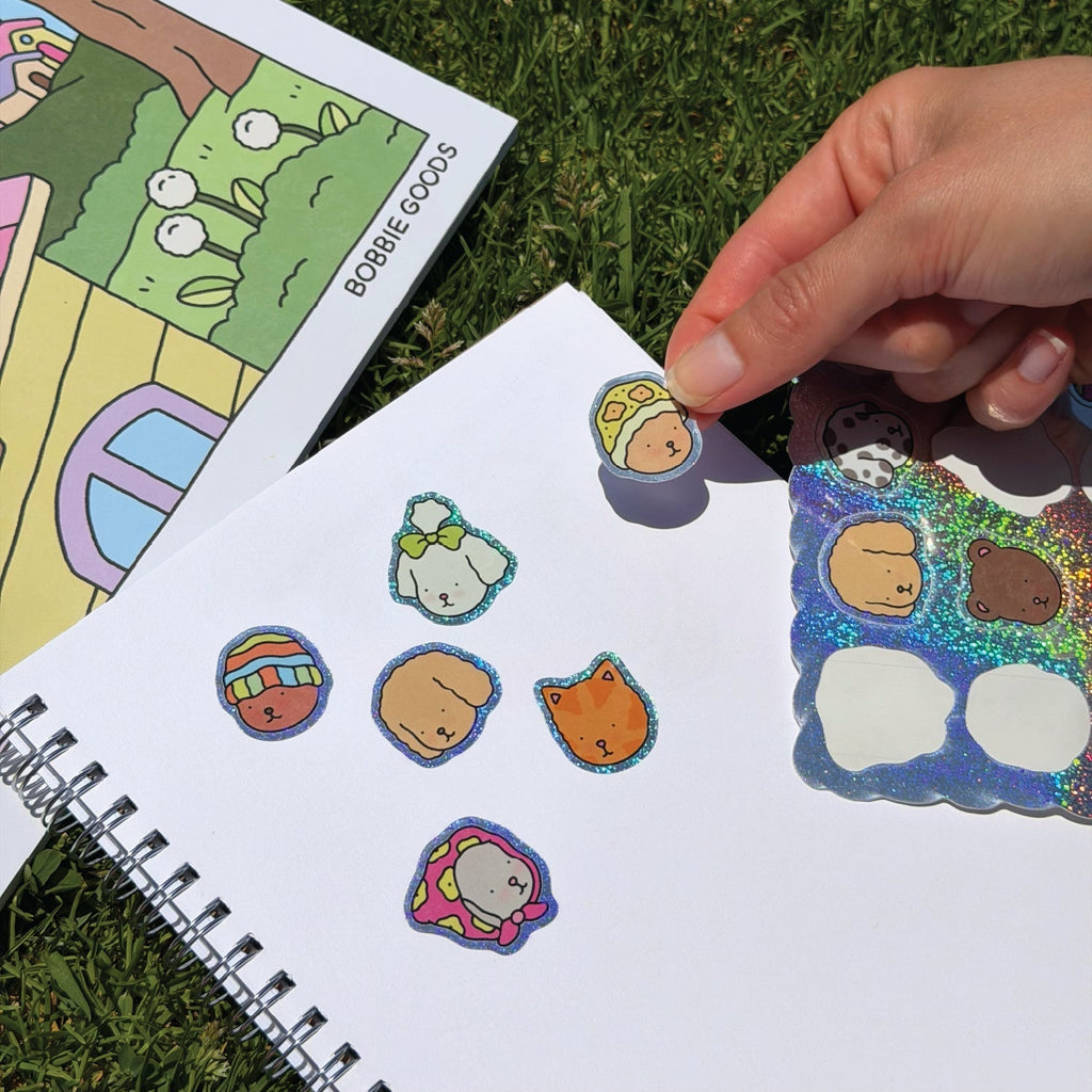 Kibakids - Super Sparkly Sticker Sheet