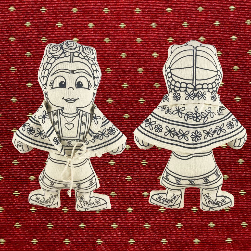 Kibakids - Frida with Shawl Coloring Set