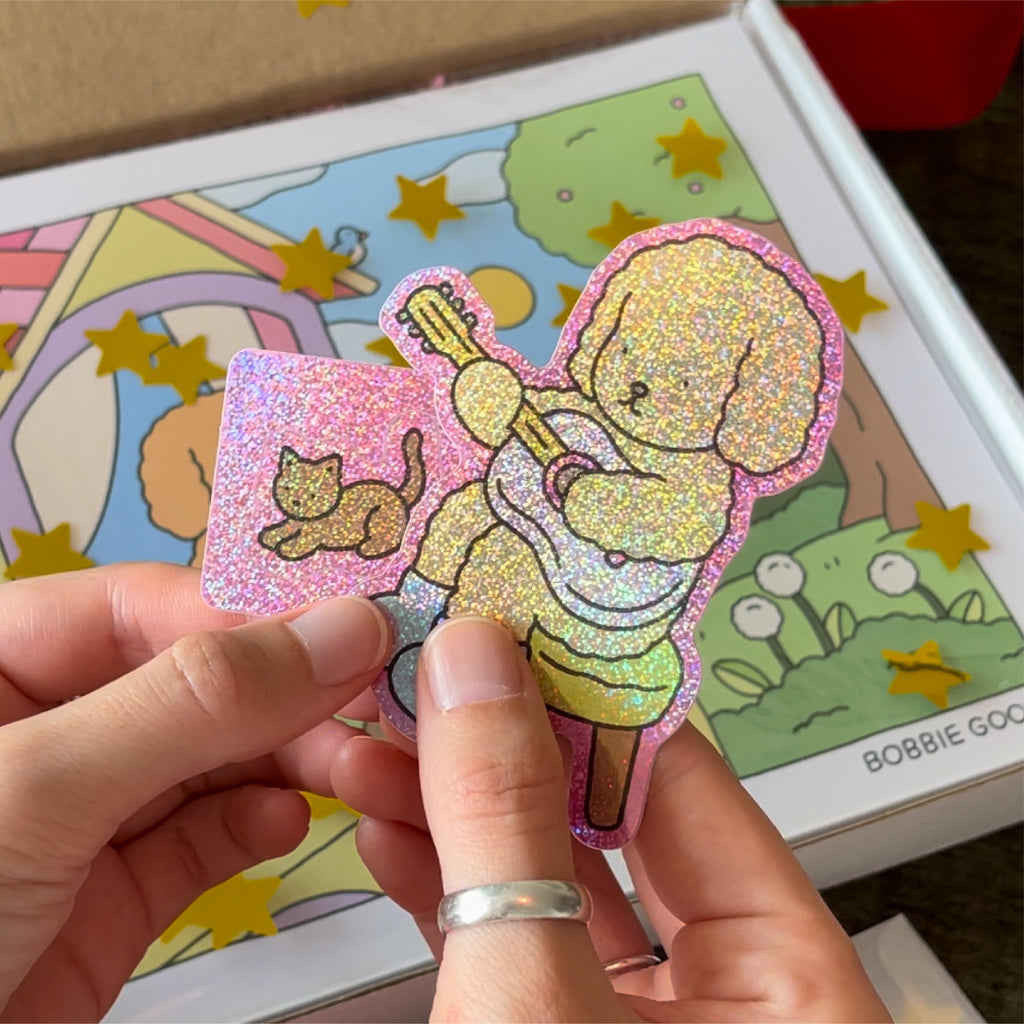 Kibakids - Guitar Glitter Sticker Pack