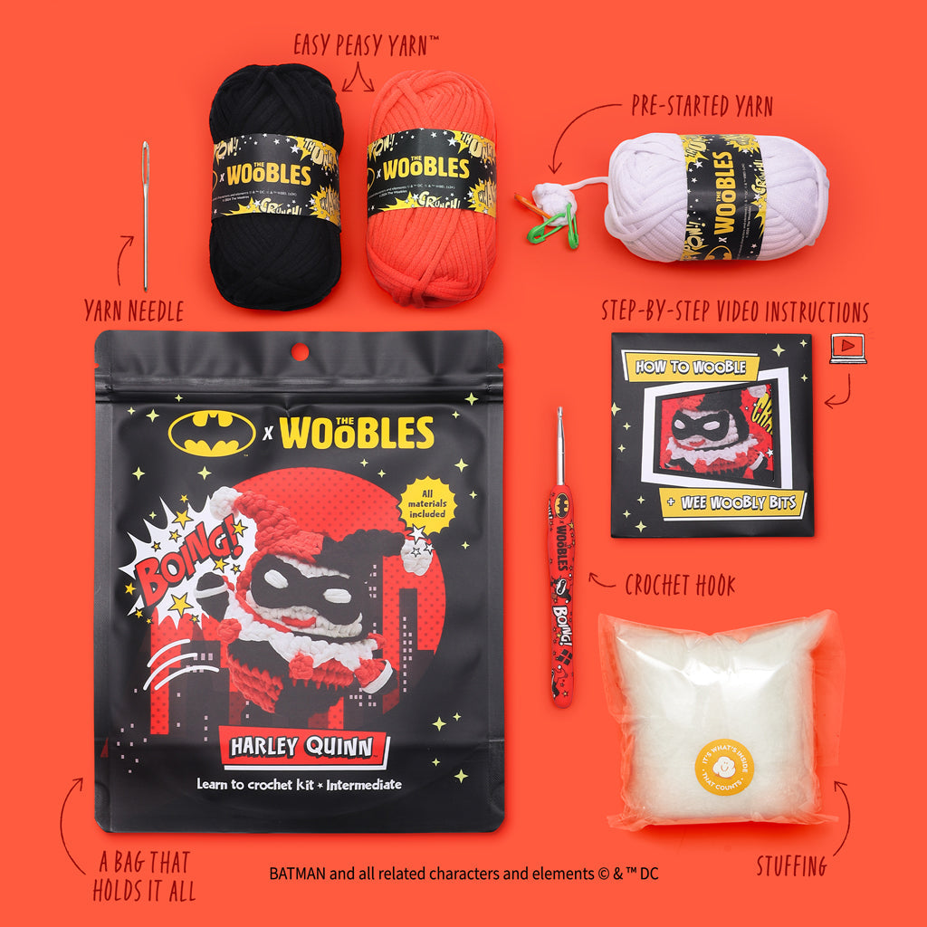 Kibakids - Harley Quinn™ Crochet Kit