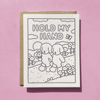 Kibakids - Hold My Hand Coloring Card