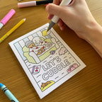 Kibakids - Let's Cuddle Coloring Card