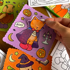 Kibakids - Vampire Kitten Glitter Sticker Sheet