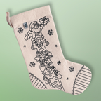 Kibakids - Christmas Stocking Coloring Set