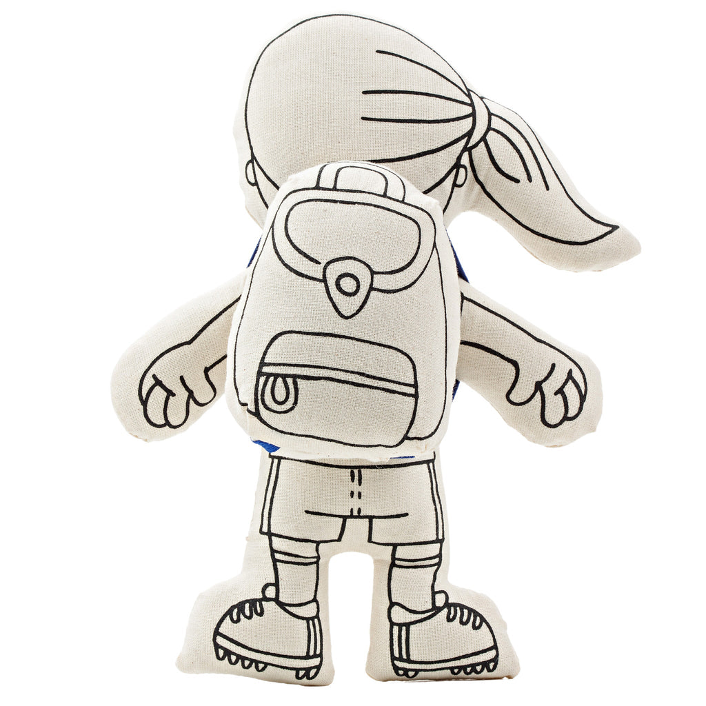 Kibakids - Sports Series: Soccer Girl with Ponytail Coloring Set