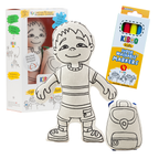 Kibakids - Boy with Pocket Shorts Coloring Set