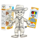 Kibakids - Western Series: Cowboy Coloring Set