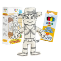 Kibakids - Western Series: Cowgirl Coloring Set