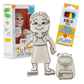 Kibakids - Girl with Long Hair Coloring Set