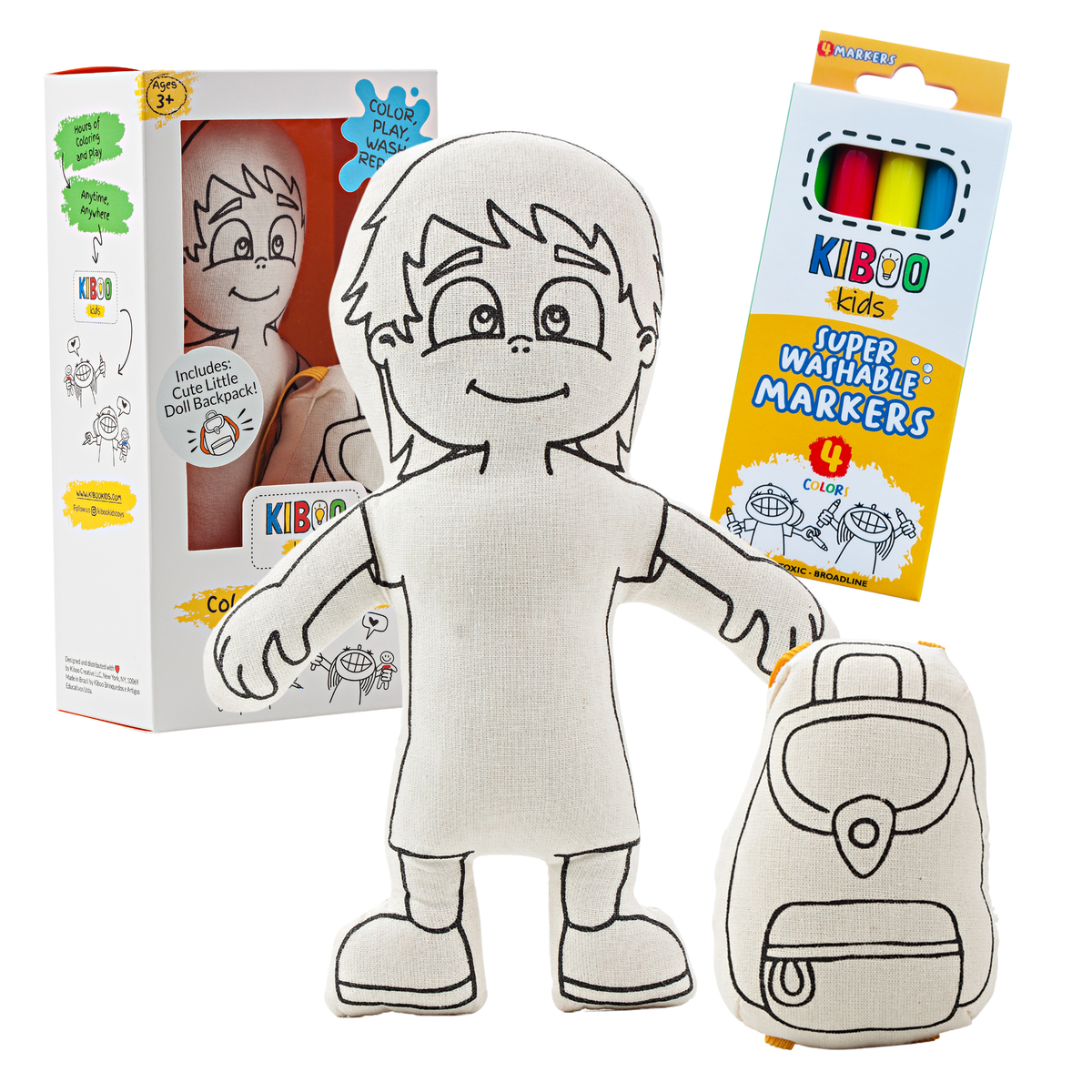 Kibakids - Kid with Bangs Coloring Set